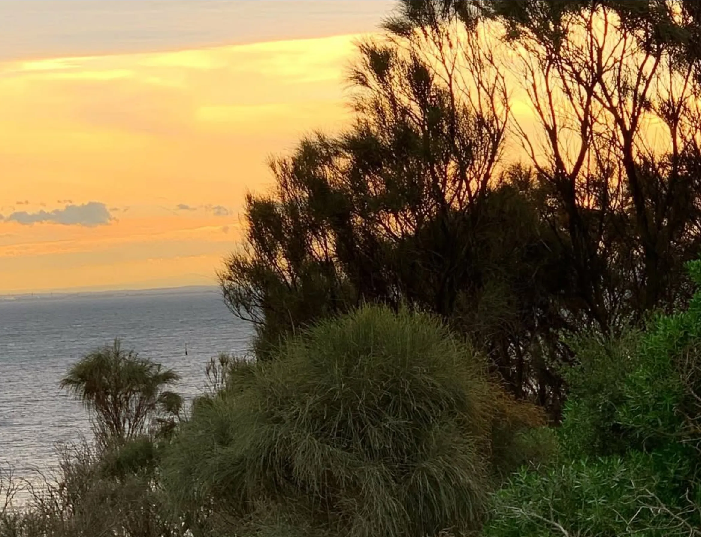 night walk along Brighton Beach Melbourne